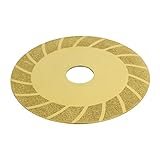 uxcell ダイヤモンドブレード　ダイヤモンド研削ディスク　金属　被覆ダイヤモンド　100mmx20mm　ゴールドトーン