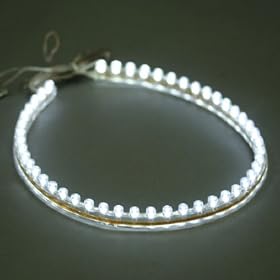 LEDER� 12v LED Flexible WHITE Strip Light 24cm / 24 LED's ** IDEAL FOR CARS, CAR STYLING, AQUARIUMS, ETC **