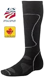 PhD Ski Racer Sock - Mens Black/Grey SM by Smartwool