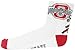 Donegal Bay DB Fan Gear NCAA Ohio State Buckeyes White & Red Quarter Socks