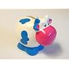 TIRELIRE VACHE FAIENCE CREME/BLEU/ROSE