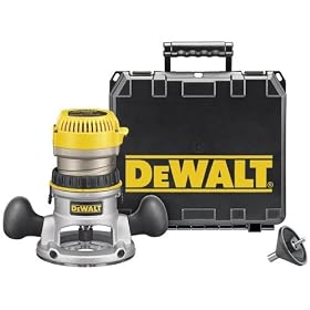 DEWALT DW616K 1-3 4 HP Fixed Base Router Kit by DEWALT
