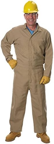 Lakeland 9oz Fr Cotton Deluxe Khaki Coveralls 5xl