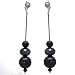 CHARLENE Hematite Ball Clip On Earrings