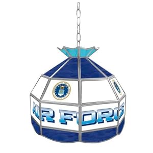 Trademark United States Air Force stained glass Tiffany lamp - 16-inch