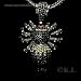 Small Spider Micro Pave Black Cubic Zirconia CZ Blackout Pendant