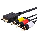 eForCity Composite AV Video Cable for SONY PLAYSTATION 3 PS2 PS3 (Bulk Packaging)