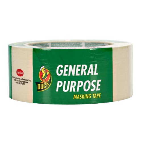 Duck Brand 394700 General Purpose Masking Tape, 1.88-Inch by 60-Yard, Single Roll, Beige