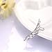 EAR VINES Angel Wings Ear Cuff Wraps CZ Crystal Clip On Earrings Silver Tone (left+right ear)