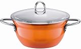 Silit 4-Quart Cook N Serve with Lid, Wild Orange