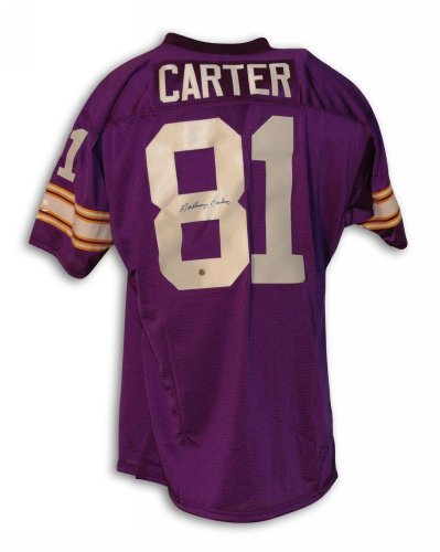 Anthony Carter Autographed Minnesota Vikings Purple Throwback Jersey