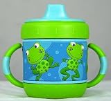 Frogs Blue and Green Sippy Cup