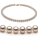 White 6.5-7mm AAAA Freshwater Pearl Necklace 16 inch Choker Length