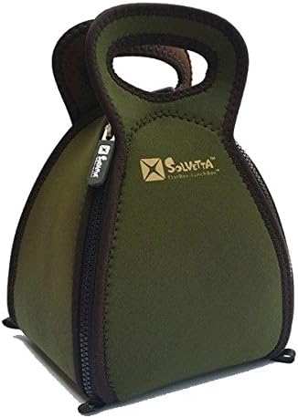 FlatBox- The Neoprene Lunch Box that Converts to a Placemat - Snack - Olive Green