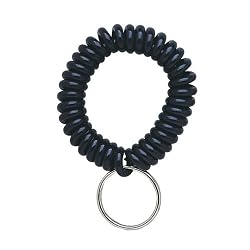 MMF Industries Wrist Coil Key Chain, Black