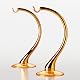 Sorelle Set of Two Glass Ornament Stands - Gold