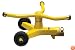 Nelson Three-Arm Square Pattern Spray Whirling Sprinkler with Metal Wheel Base #50231