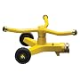 Nelson Three-Arm Square Pattern Spray Whirling Sprinkler with Metal Wheel Base #50231