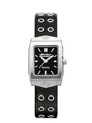 Harley-Davidson&reg; Bulova Women's Watch. Black patterned dial. WR50m/165ft. 76L142