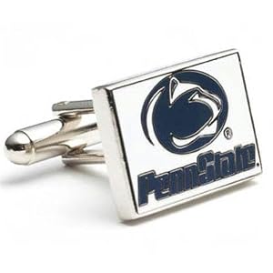 Penn State Nittany Lions NCAA Logo'd College Cufflinks w  Jewelry Box