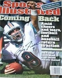 Jay Fiedler Autographed/Hand Signed Sports Illustrated Magazine (Miami Dolphins)