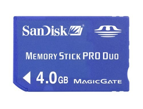Childrens Toyshop  Electronics : SanDisk SDMSPD-4096-A11 4 GB Memory Stick Pro Duo (Retail Package)