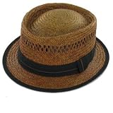 Grace Porky - Vented Straw Porkpie