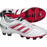 adidas Men's PREDATOR X FG Soccer Shoe,Predator Running White Metallic/Predator Red/Black (DB),7.5 D