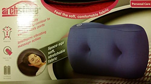 ArchStone Multi-Purpose Massaging Cusion - Ergonomically Designed, Intelligent Vibrating Massage Action, Requires 2x AA Batteries / AS-064
