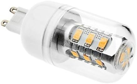 DAIWL G9 7W 15x5630SMD 580-620LM 5500-6500K White Light LED Corn Bulb with Cover(110V-120V)