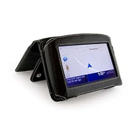 Tuff-Luv leather (dockable) case with integrated stand for (TomTom 950 / 750 / 550)