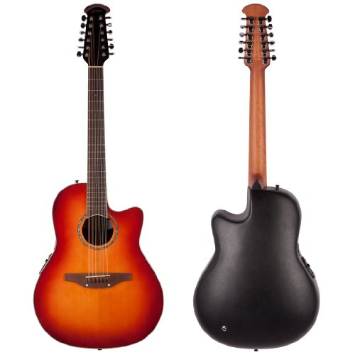 Ovation Celebrity CC245 12-string Acoustic-electric Guitar, Honey Burst