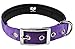 Downtown Pet Supply Deluxe Dog Collar - Padded Adjustable Dog Collar with Metal Buckle & D-ring - Machine Washable & Water Resistant Thick Dog Collar - Purple - XL - Extra Large Dog Collar