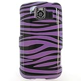 Hard Snap-on Shield With PURPLE ZEBRA Design Faceplate Cover Sleeve Case fo ....