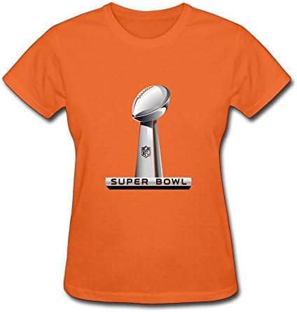 Women's Personalized Custom T Shirt Fashion Super Bowl Logosvg S Orange