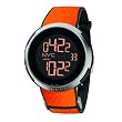 Gucci Men's YA114104 I-Gucci Digital Orange Black Rubber Strap Watch from Gucci