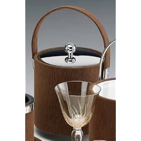 Kraftware 45173 Tanglewood Baked Clay 3 Quart Ice Bucket with Stitched Handle and Metal... by Kraftware