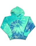 Happy Kids Girls Long Sleeve Pullover Tie Dye Hoodie Sweatshirt Jacket, Blue Happy Kids Girls Long Sleeve Pullover Tie Dye Hoodie Sweatshirt Jacket, Blue