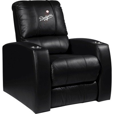 Home Theater Recliner with MLB Logo Panel Team: Los Angeles Dodgers