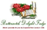 Fancy Merry Christmas Butterscotch Delight Fudge