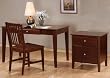 Cappuccino 3 Piece Home Office Furniture Set By Coaster Furniture