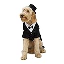 Dapper Dog Tuxedo Pet Costume, Large