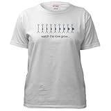 'Watch the love grow' pregnancy tee - baby blue Funny Women's T-Shirt by CafePress