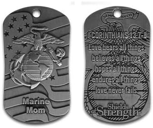Marine Mom Dog Tag Necklace
