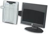 Fellowes(R) Office Suites Monitor Mount Copyholder, Black/Silver