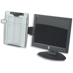 Fellowes Monitor Konzepthalter h�lt bis zu 100 Blatt schwarz/silber