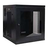 Tripp Lite SRW12USG 12U Wall Mount Rack Enclosure Cabinet with Plexiglass Front Door (Black)