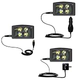 USB cable with Car and Wall Charger Deluxe Kit for the Maylong FD-435 GPS For Dummies - uses Gomadic TipExchange Technology