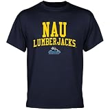 NCAA Northern Arizona Lumberjacks Team Arch T-Shirt - Navy Blue