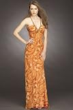 Warm Printed Halter Gowns by Mikael Aghal